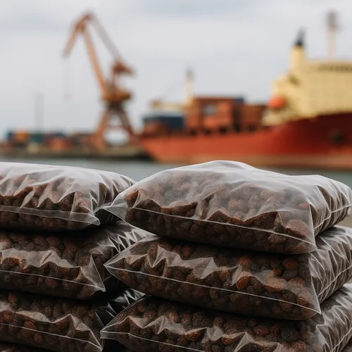 Logistics planner reviewing container loading plans for raisins